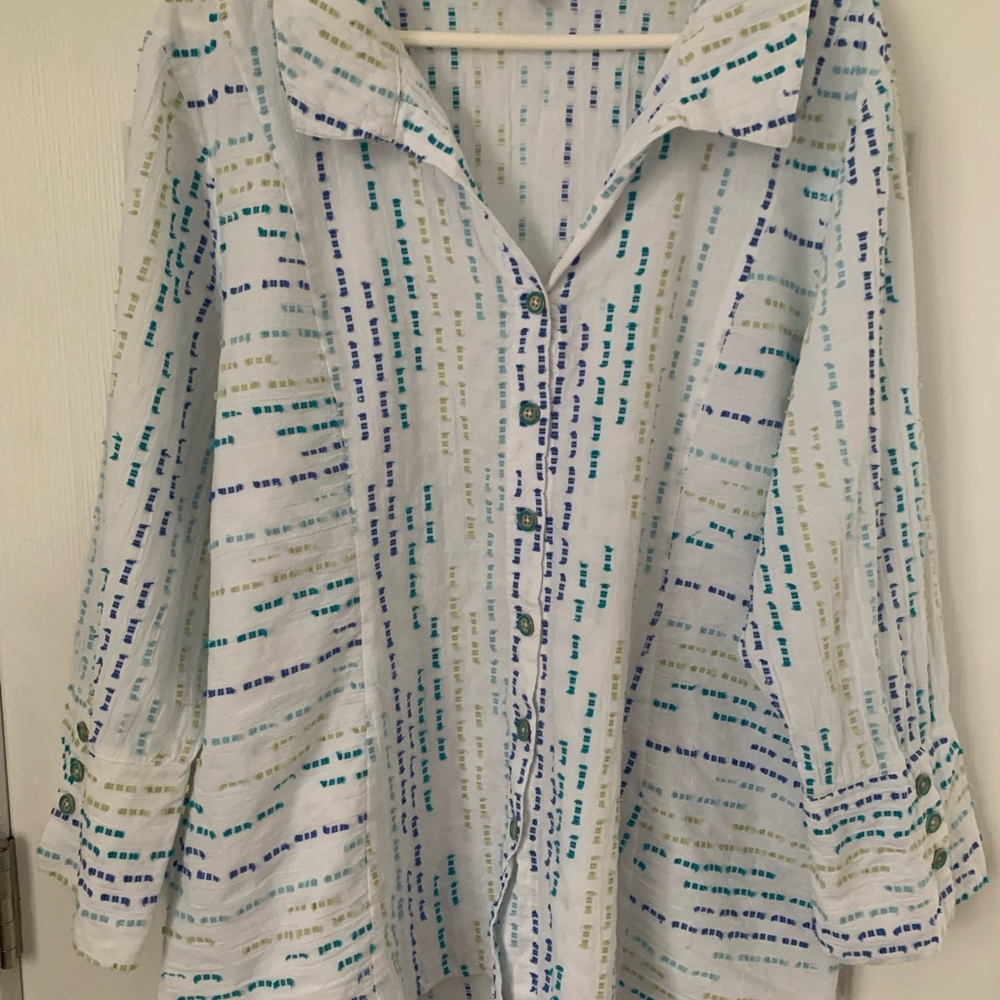 Habitat Multicolor Striped Button-Down Shirt